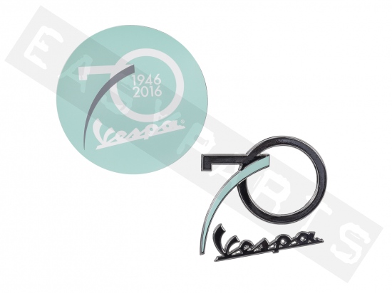 Vespa 70th Anniversary Kit Magneet + Metalen Sticker